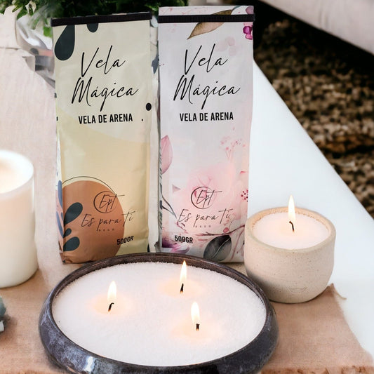 Arena perlada para creación de velas