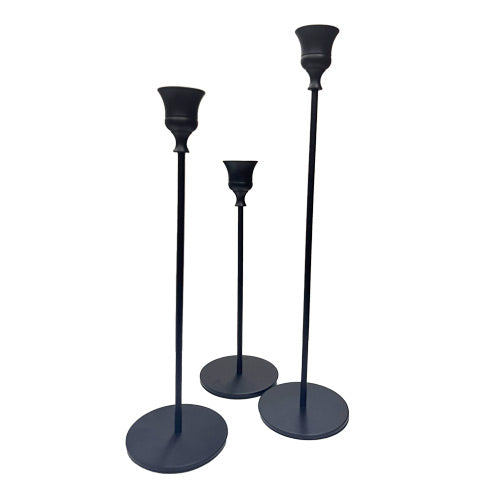 Set de 3 candelabros campana